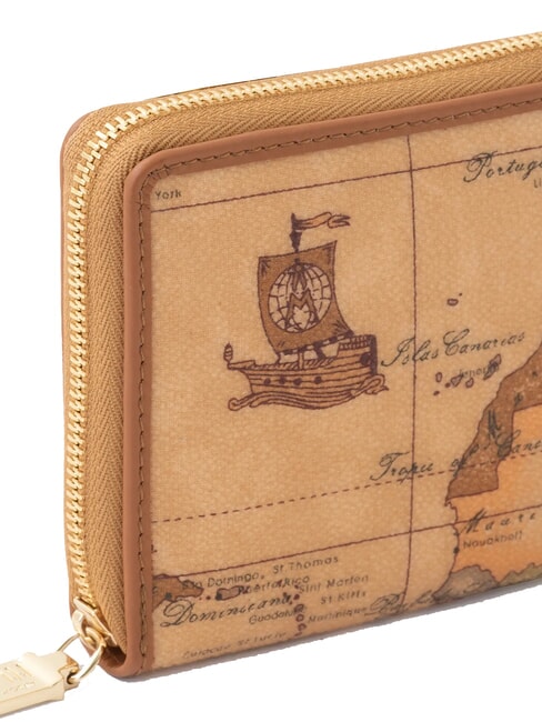 GEO CLASSIC Petit portefeuille zippé NATUREL - Portefeuilles Femme