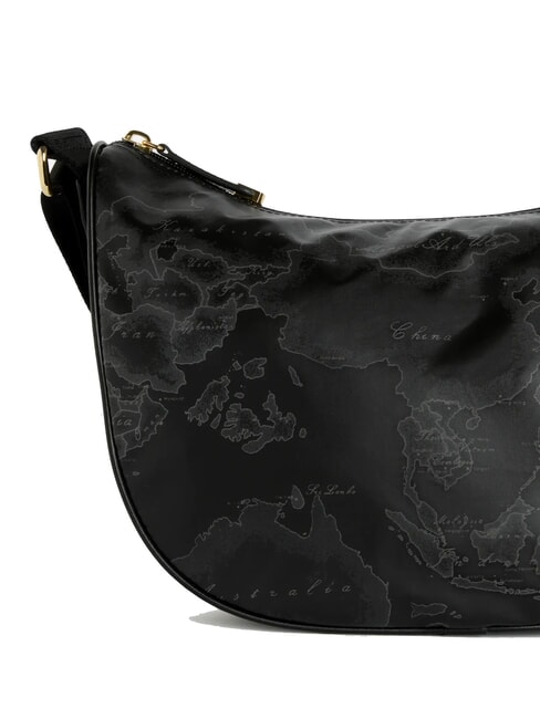 GEO SOFT BLACK Sac à bandoulière moyen en forme de croissant Noir - Sacs pour Femme
