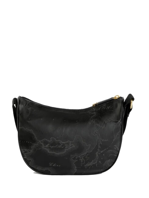 GEO SOFT BLACK Petit sac à bandoulière en forme de croissant Noir - Sacs pour Femme