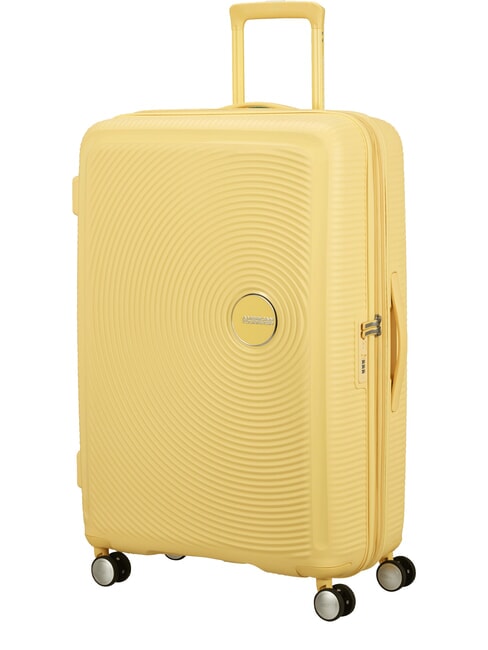 Valise Ligne SOUNDBOX. taille grande. extensible jaune pastel - Valises Rigides
