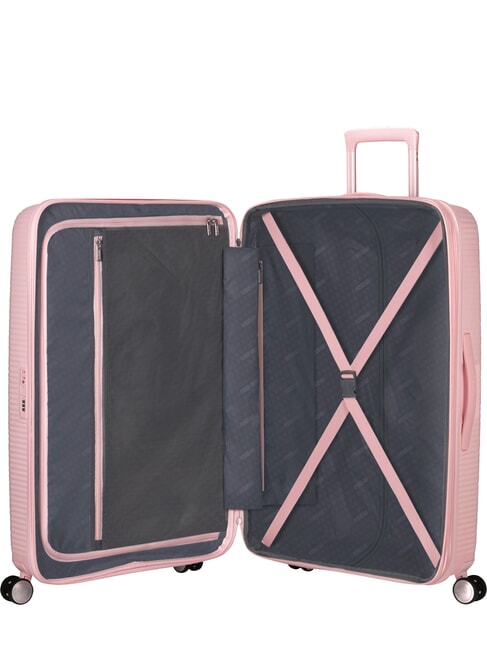 Valise Ligne SOUNDBOX. taille grande. extensible rose pastel - Valises Rigides