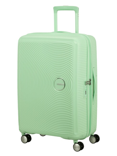 SOUNDBOX SPINNER Chariot moyen, extensible vert pastel - Valises Rigides