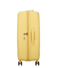 AMERICAN TOURISTER SOUNDBOX SPINNER Chariot moyen, extensible jaune pastel - Valises Rigides - 4