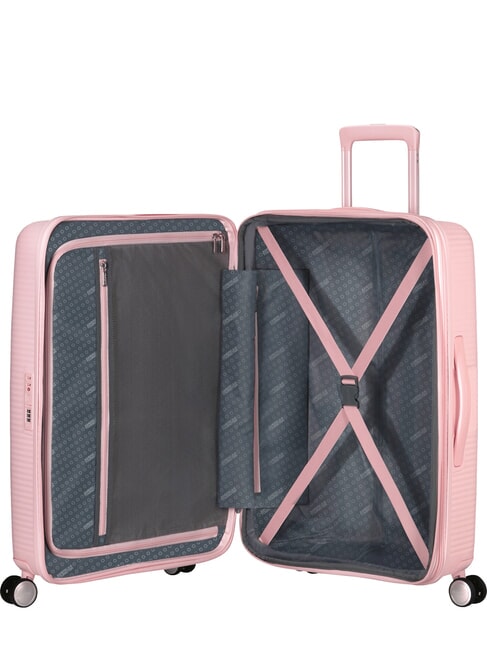 SOUNDBOX SPINNER Chariot moyen, extensible rose pastel - Valises Rigides