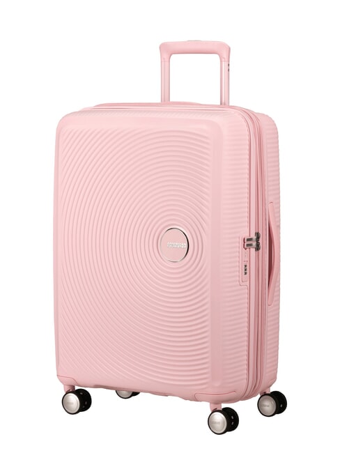 SOUNDBOX SPINNER Chariot moyen, extensible rose pastel - Valises Rigides