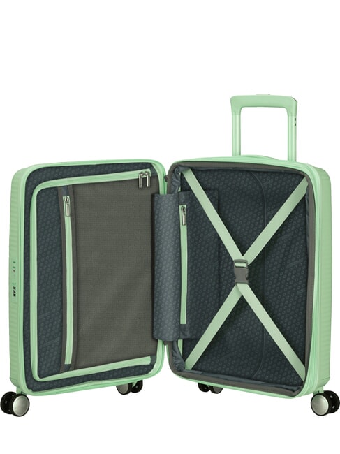 Valise Ligne SOUNDBOX, valise cabine, extensible vert pastel - Valises cabine