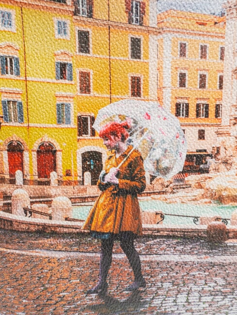 YESBAG  Sac de courses moyen Rome arc-en-ciel - Sacs pour Femme