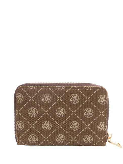 ROMANCE Portefeuille moyen &agrave; fermeture &eacute;clair amande - Portefeuilles Femme