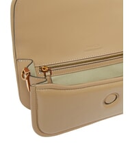 PINKO LOVE BOX Sac à bandoulière en cuir biscuit au gingembre-or antique - Sacs pour Femme - 4