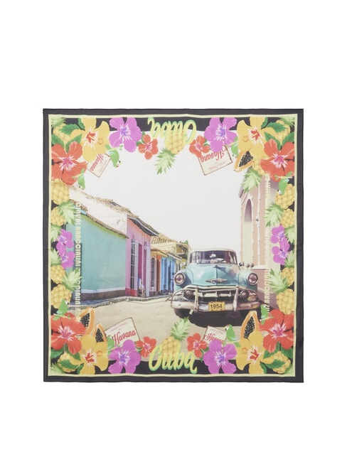 FOULARD CARTES POSTALES Presse cubaine multi - Écharpes