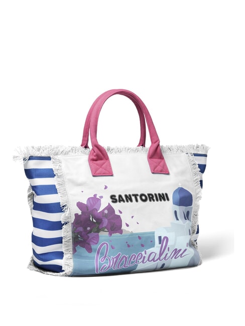 SUMMER Sac fourre-tout en toile avec imprimé Santorin - Sacs pour Femme