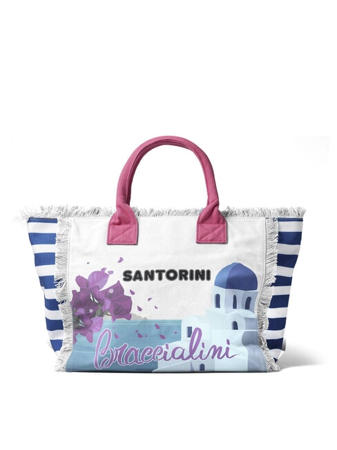 SUMMER Sac fourre-tout en toile avec imprimé Santorin - Sacs pour Femme