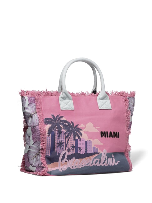 SUMMER Sac fourre-tout en toile avec imprimé Miami - Sacs pour Femme