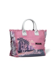 BRACCIALINI SUMMER Sac fourre-tout en toile avec imprimé Miami - Sacs pour Femme - 2