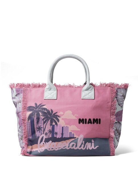 SUMMER Sac fourre-tout en toile avec imprimé Miami - Sacs pour Femme