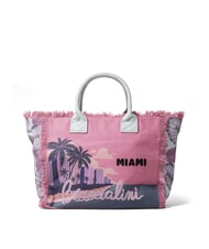BRACCIALINI SUMMER Sac fourre-tout en toile avec imprimé Miami - Sacs pour Femme - 3