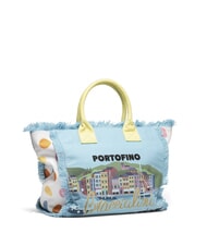 BRACCIALINI SUMMER Sac fourre-tout en toile avec imprimé Portofino - Sacs pour Femme - 2