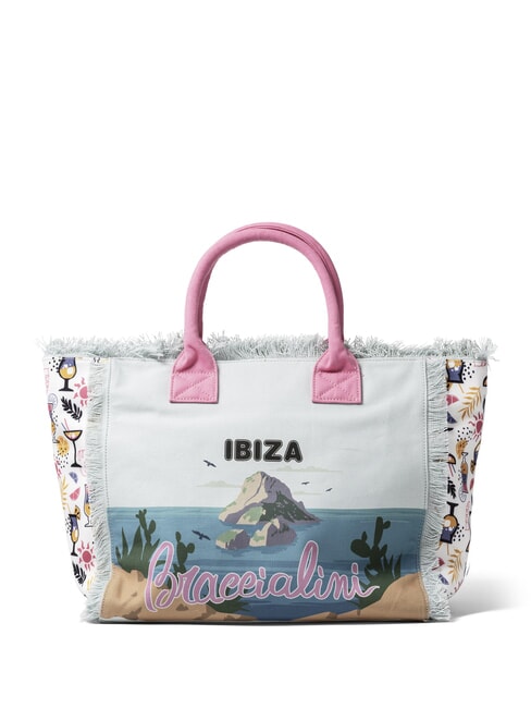 SUMMER Sac fourre-tout en toile avec imprimé Ibiza - Sacs pour Femme