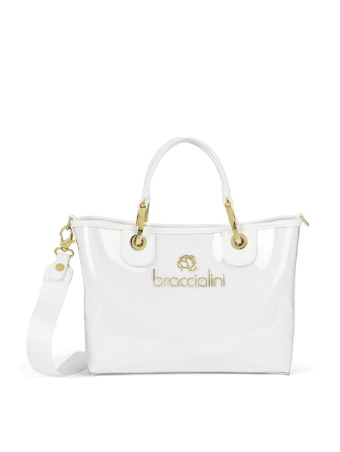 BETH JELLY Petit sac à main brillant avec pochette blanc - Sacs pour Femme