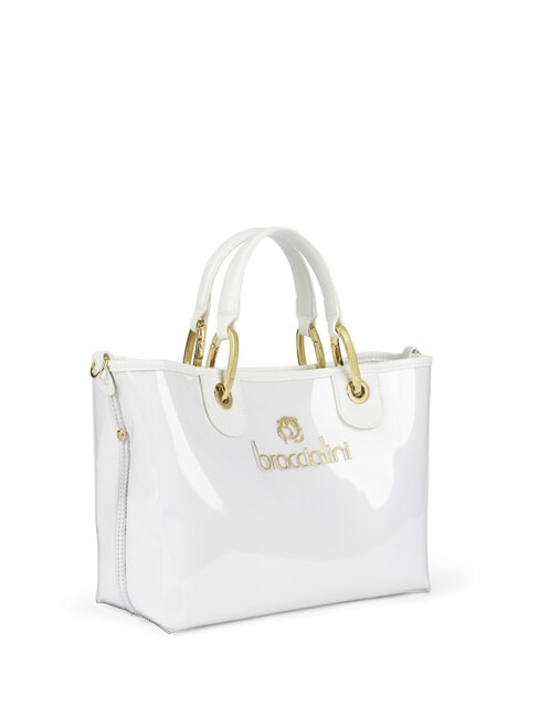 BETH JELLY Petit sac à main brillant avec pochette blanc - Sacs pour Femme