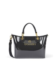 BRACCIALINI BETH JELLY Petit sac &agrave; main brillant avec pochette noir - Sacs pour Femme - 2