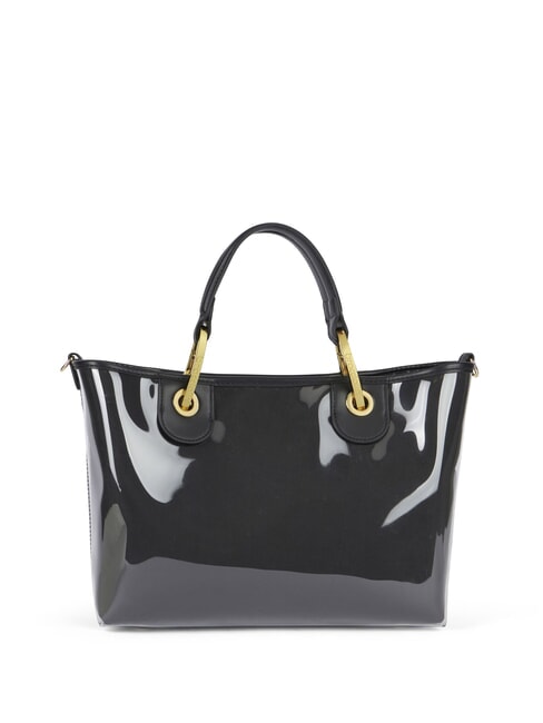 BETH JELLY Petit sac &agrave; main brillant avec pochette noir - Sacs pour Femme