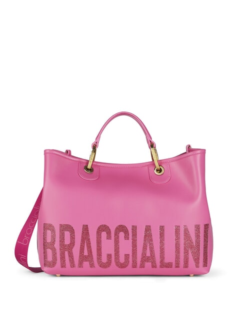 BETH SPECIAL Grand sac à main avec pochette fuchsia - Sacs pour Femme