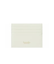 BRACCIALINI BASIC Porte-cartes plat en cuir blanc - Portefeuilles Femme - 2