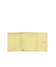 BRACCIALINI BASIC Petit portefeuille en cuir &agrave; rabat jaune - Portefeuilles Femme - 2