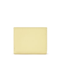 BRACCIALINI BASIC Petit portefeuille en cuir &agrave; rabat jaune - Portefeuilles Femme - 3