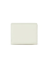 BRACCIALINI BASIC Petit portefeuille en cuir &agrave; rabat blanc - Portefeuilles Femme - 3