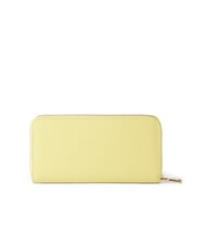 BRACCIALINI BASIC Portefeuille en cuir zipp&eacute; jaune - Portefeuilles Femme - 3