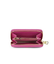 BRACCIALINI BASIC Petit portefeuille en cuir zipp&eacute; fuchsia - Portefeuilles Femme - 2