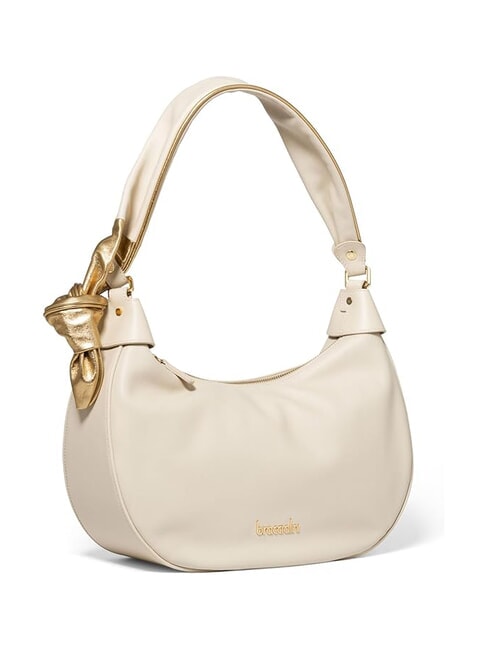 GRETA Sac à bandoulière en cuir beige - Sacs pour Femme