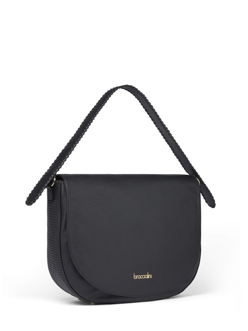 NAOMI Sac à bandoulière en cuir noir - Sacs pour Femme