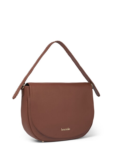 NAOMI Sac à bandoulière en cuir marron - Sacs pour Femme