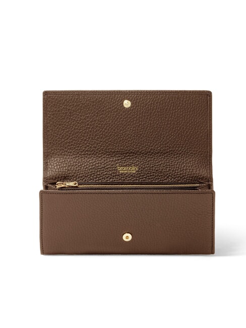 BASIC Portefeuille continental en cuir marron - Portefeuilles Femme