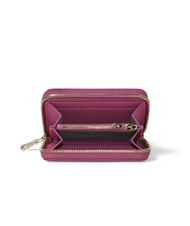 BRACCIALINI BASIC Petit portefeuille en cuir zipp&eacute; rouge - Portefeuilles Femme - 2