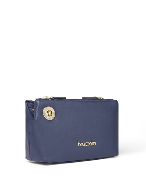 NORA Petit sac à bandoulière en cuir bleu - Sacs pour Femme