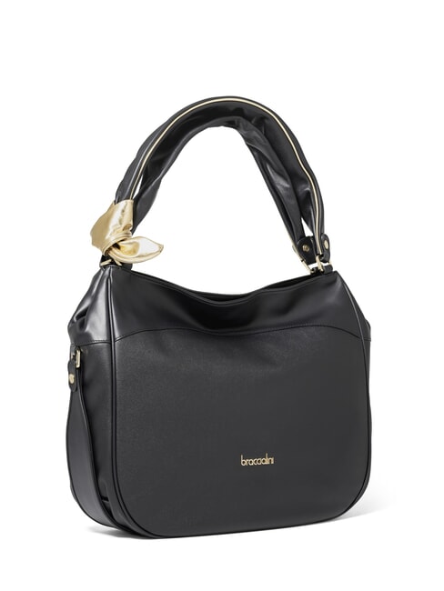 GRETA Sac à bandoulière en cuir noir - Sacs pour Femme