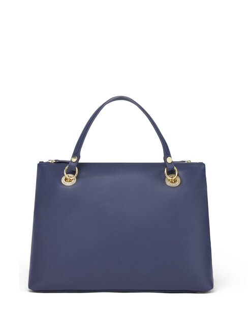 NORA Sac &agrave; main en cuir avec bandouli&egrave;re bleu - Sacs pour Femme