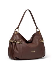 BRACCIALINI NORA Sac bandouli&egrave;re en cuir avec cha&icirc;ne marron - Sacs pour Femme - 2