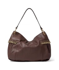 BRACCIALINI NORA Sac bandouli&egrave;re en cuir avec cha&icirc;ne marron - Sacs pour Femme - 3