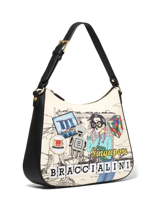 CARTOLINE Sac hobo SINGAPOUR avec bandoulière multi - Sacs pour Femme