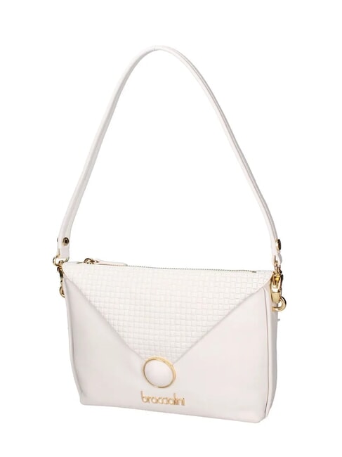 NAOMI Sac à bandoulière en cuir blanc - Sacs pour Femme
