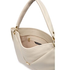 BRACCIALINI NAOMI Sac bandoulière hobo en cuir beige - Sacs pour Femme - 3