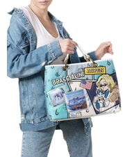 BRACCIALINI CARTOLINE Sac à main avec bandoulière multi - Sacs pour Femme - 4
