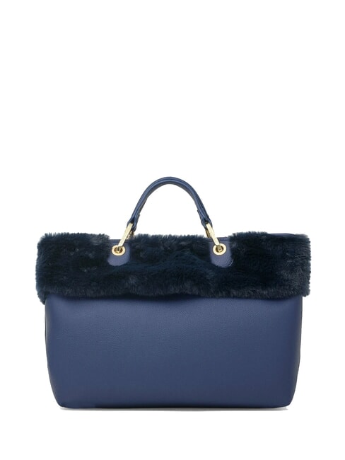 BETH FUR Sac &agrave; main avec pochette bleu - Sacs pour Femme