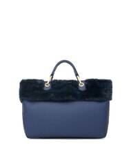 BRACCIALINI BETH FUR Sac &agrave; main avec pochette bleu - Sacs pour Femme - 4