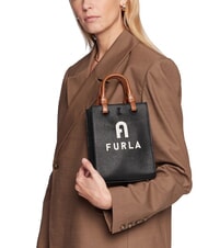 FURLA VARSITY STYLE Sac vertical en cuir avec bandoulière noir - Sacs pour Femme - 5